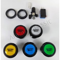 LED Button Black "Extra Ball"