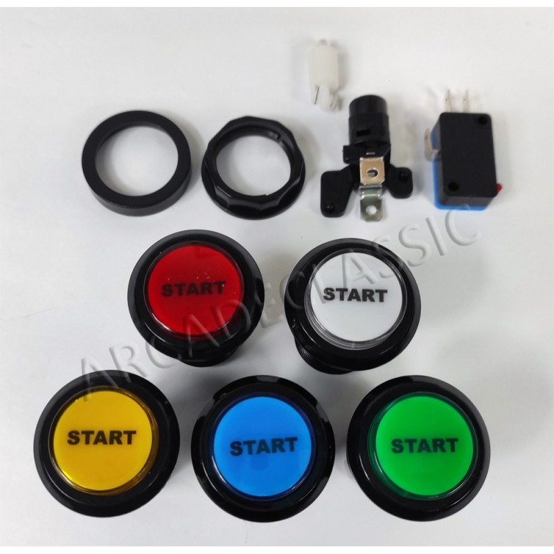 LED Button Black with Arrow