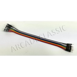 10x Pinheader cable male - male 20cm